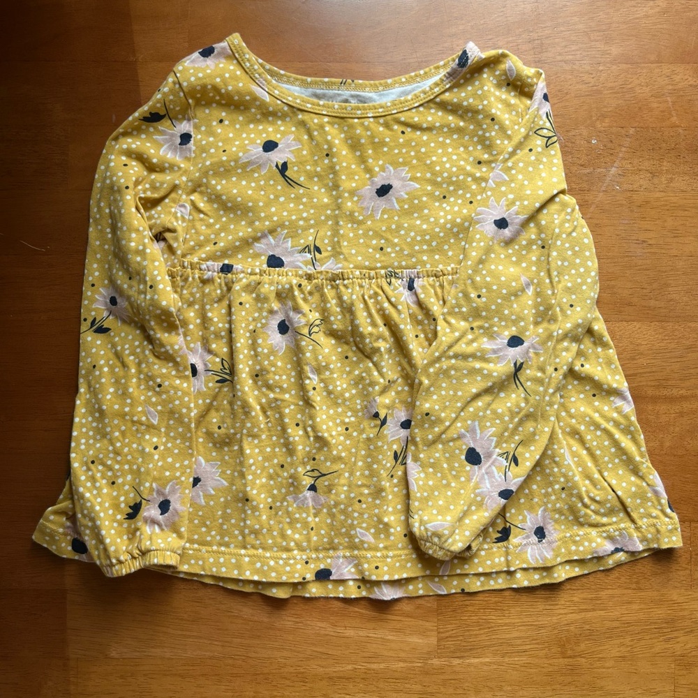 Yellow floral shirt